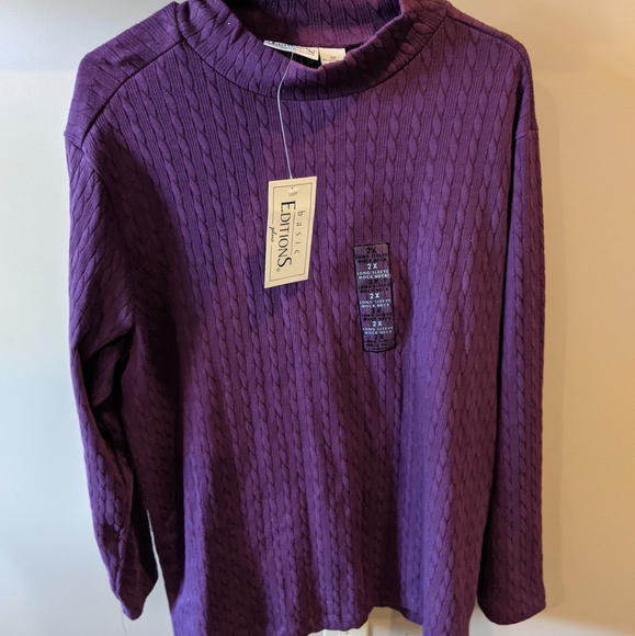 Basic Editions Sweaters - Basic Editions purple sweater